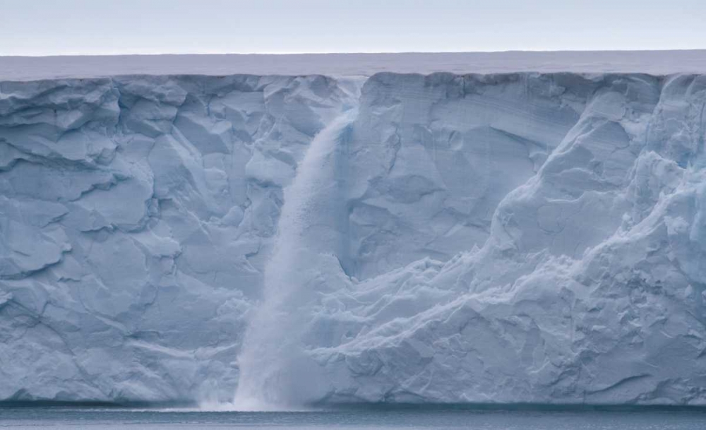 Norway, Svalbard Waterfall on Austfonna Glacier art print by Bill Young for $57.95 CAD