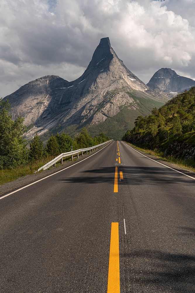 Norway, Narvik. Road leads toward Stetind Mountain. art print by Jaynes Gallery for $57.95 CAD