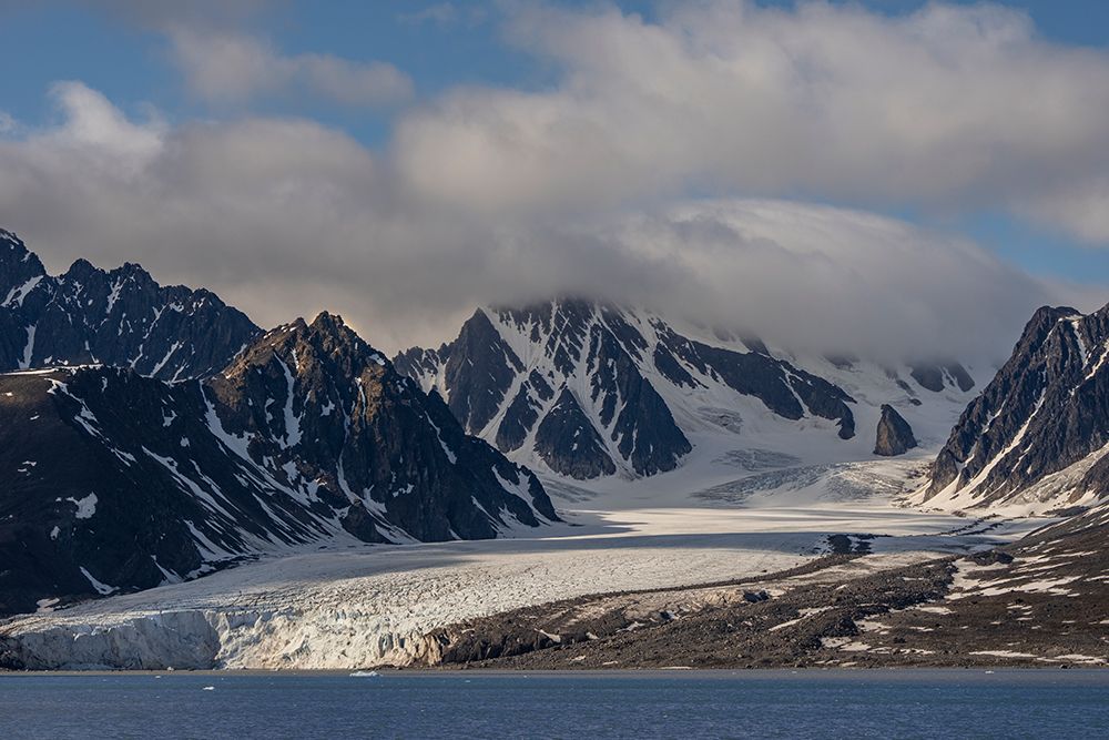 Norway, Svalbard. Monacobreen Glacier ends in Arctic Ocean. art print by Jaynes Gallery for $57.95 CAD