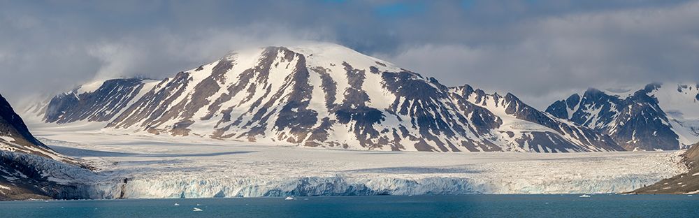 Norway, Svalbard. Panoramic of Monacobreen Glacier. art print by Jaynes Gallery for $57.95 CAD