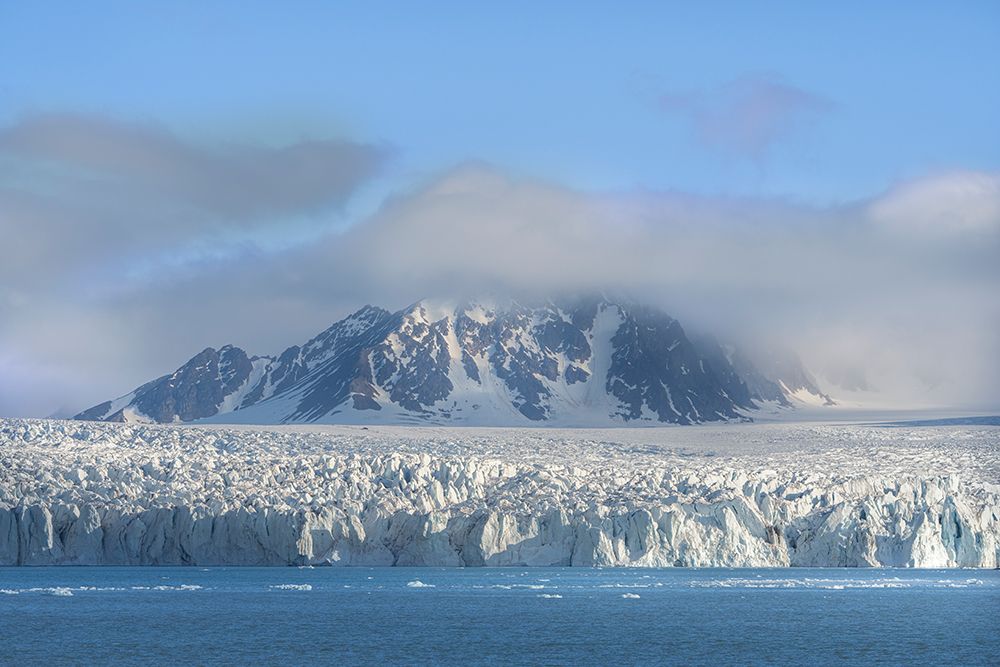 Norway, Svalbard. Monacobreen Glacier ends in Arctic Ocean. art print by Jaynes Gallery for $57.95 CAD