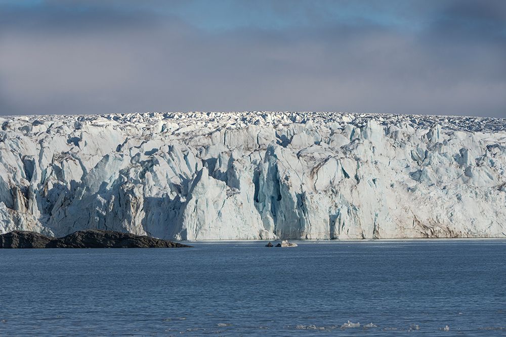 Norway, Svalbard. Close-up of Monacobreen Glacier front and Arctic Ocean. art print by Jaynes Gallery for $57.95 CAD