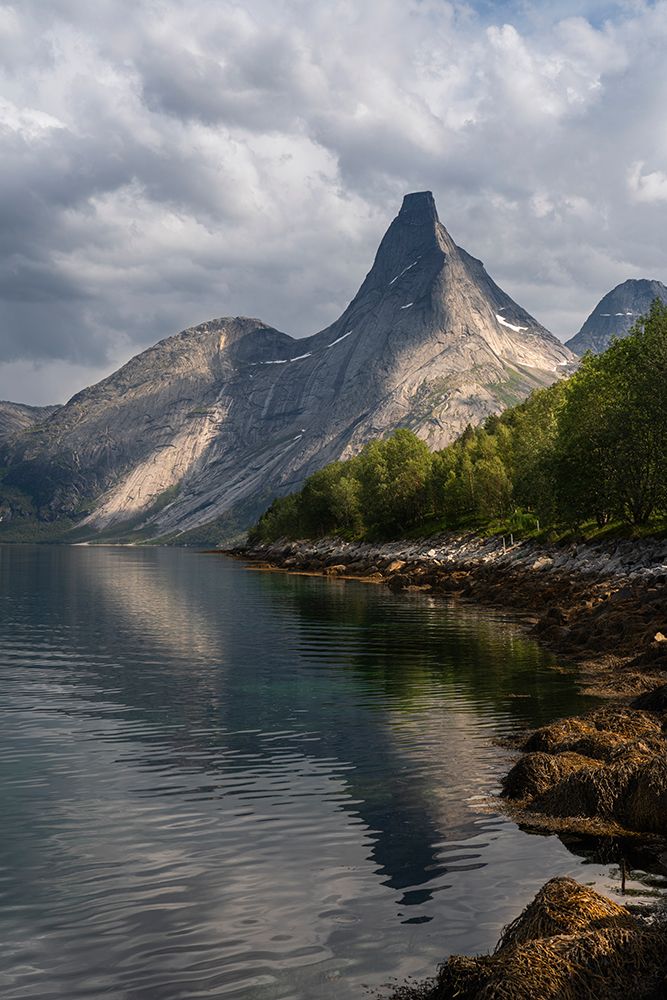 Norway, Narvik. Stetind Mountain and fjord. art print by Jaynes Gallery for $57.95 CAD