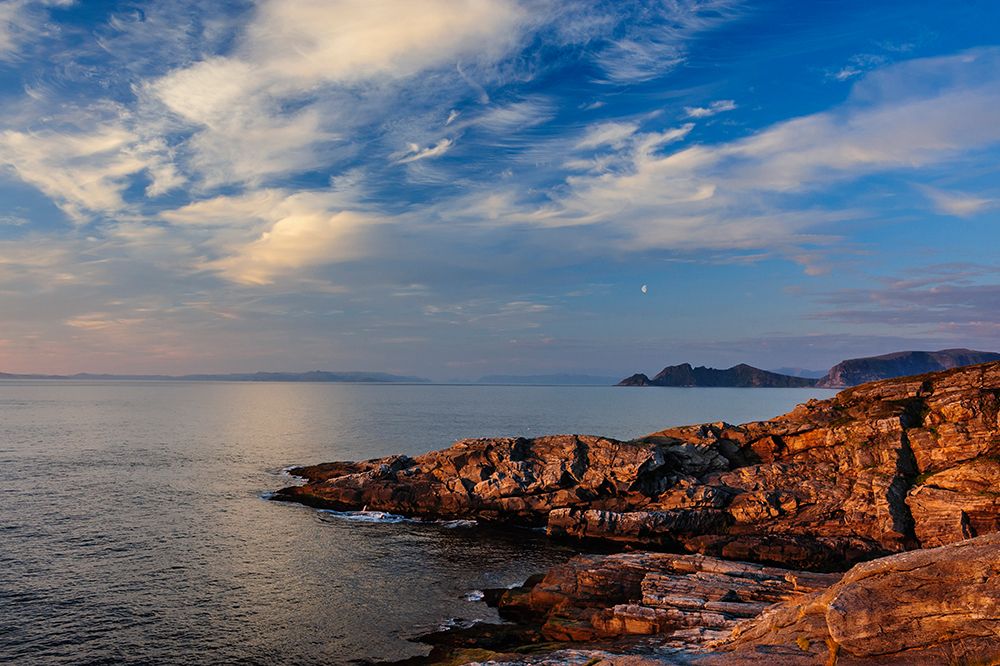 Norway-Finnmark-Loppa. Looking out over the Norwegian sea from the northern tip of Loppa island. art print by Fredrik Norrsell for $57.95 CAD