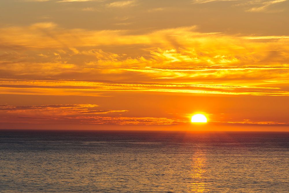 Norway-Finnmark-Loppa. Midnight sun over the Norwegian sea. art print by Fredrik Norrsell for $57.95 CAD