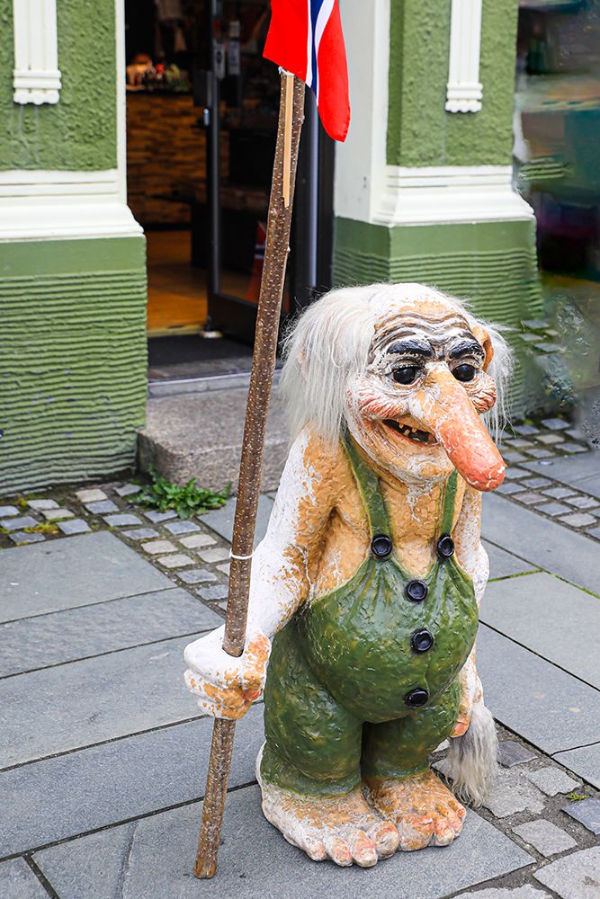 Norway. Wooden gnome. art print by Jolly Sienda for $57.95 CAD