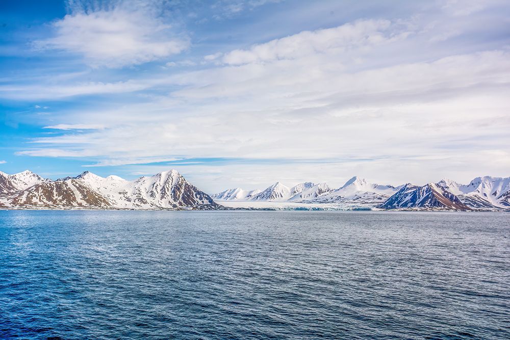 Arctic Ocean, Svalbard Islands. Glacier among icy islands in Svalbard Archipelago. art print by Murray McCallum for $57.95 CAD