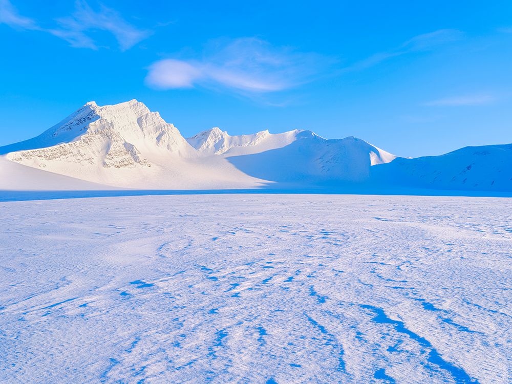 Mountains in the north of glacier Vestre Gronfjorden Island of SpitsbergenNorway-Svalbard art print by Martin Zwick for $57.95 CAD