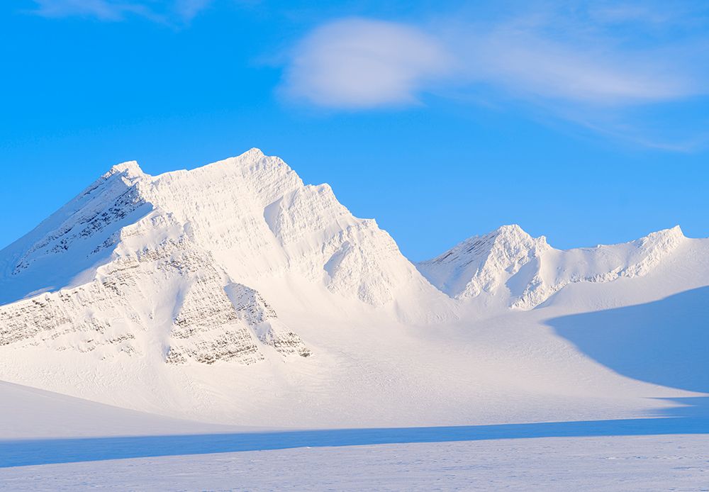 Christophersenfjellet in the north of glacier Vestre Gronfjorden Island of Spitsbergen Norway art print by Martin Zwick for $57.95 CAD
