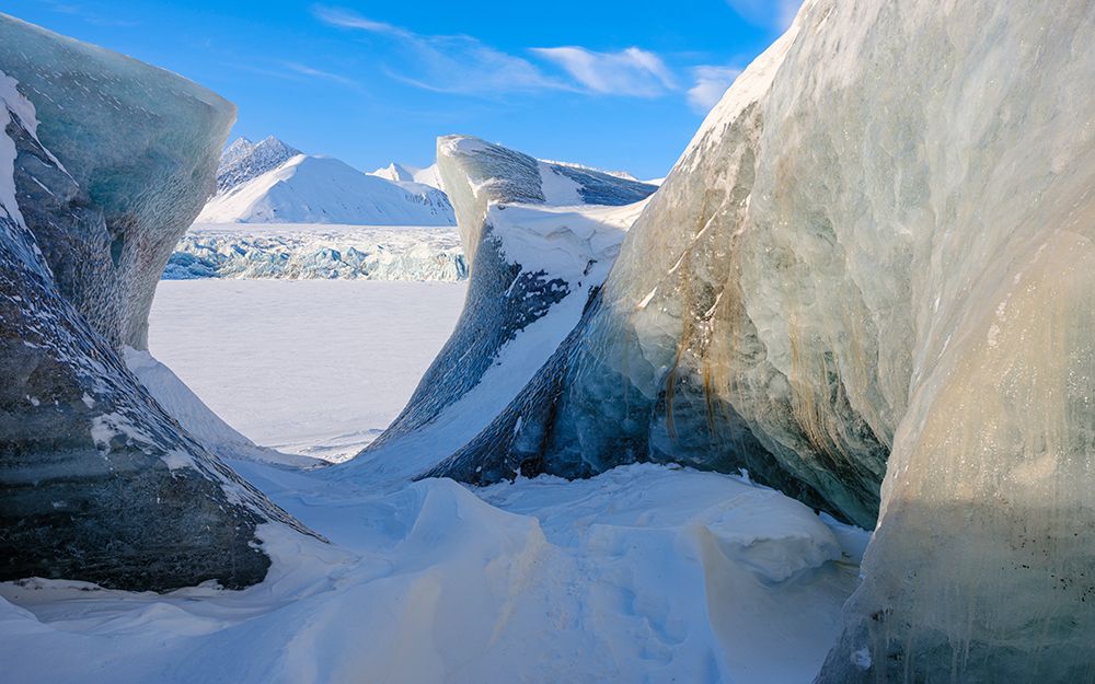Serac-glacier Fridtjovbreen Island of Spitsbergen art print by Martin Zwick for $57.95 CAD