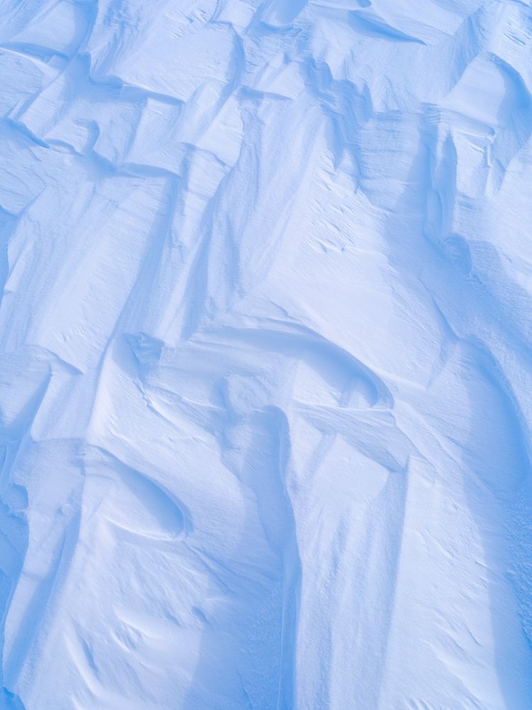 Wind erosion in snow, glaciers Rabotbreen and Konigsbergbreen, Spitzbergen, Svalbard, Norway. art print by Martin Zwick for $57.95 CAD