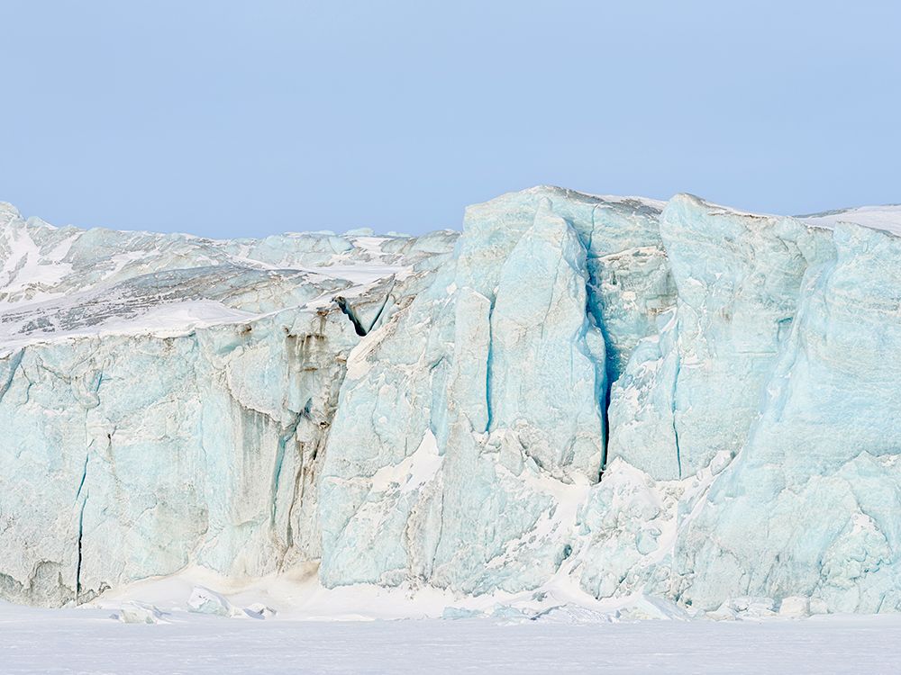 Landscape at Mohnbukta and glacier Heuglinbreen. Spitzbergen in the Svalbard. Scandinavia, Norway. art print by Martin Zwick for $57.95 CAD