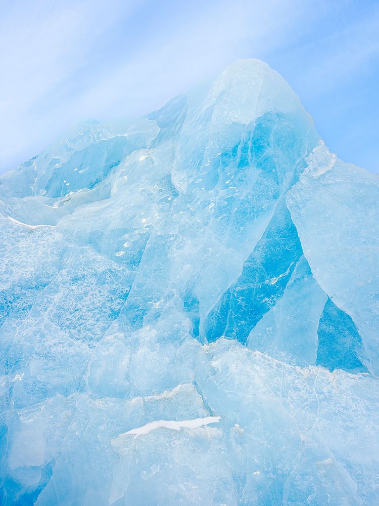 Iceberg in the frozen Mohnbukta in Sabine-Land. Spitzbergen in the Svalbard. Scandinavia, Norway. art print by Martin Zwick for $57.95 CAD
