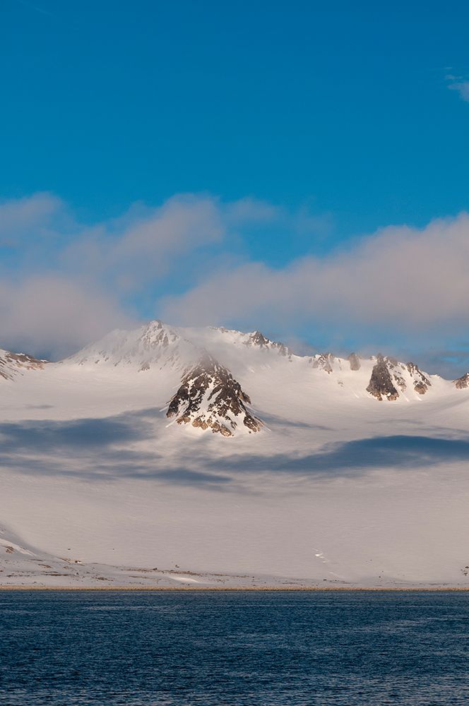 Scenic view of the ice covered mountains surrounding Magdalenefjorden-Spitsbergen Island-Norway art print by Sergio Pitamitz for $57.95 CAD