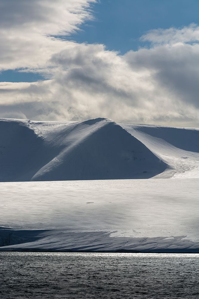 Snow-covered mountains in Hinlopen Strait Nordaustlandet-Norway art print by Sergio Pitamitz for $57.95 CAD