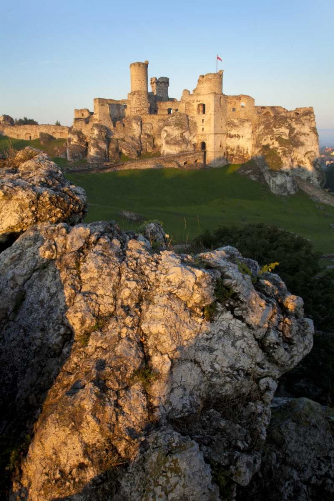 Poland Distant view of Ogrodzieniec Castle art print by Jim Zuckerman for $57.95 CAD