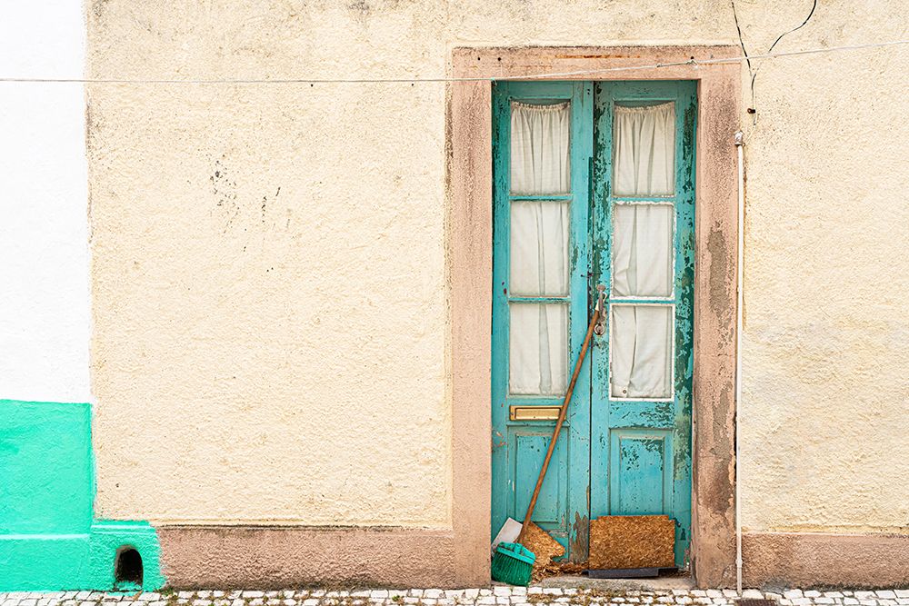 Europe-Portugal-Nazare-Weathered house exterior art print by Jaynes Gallery for $57.95 CAD