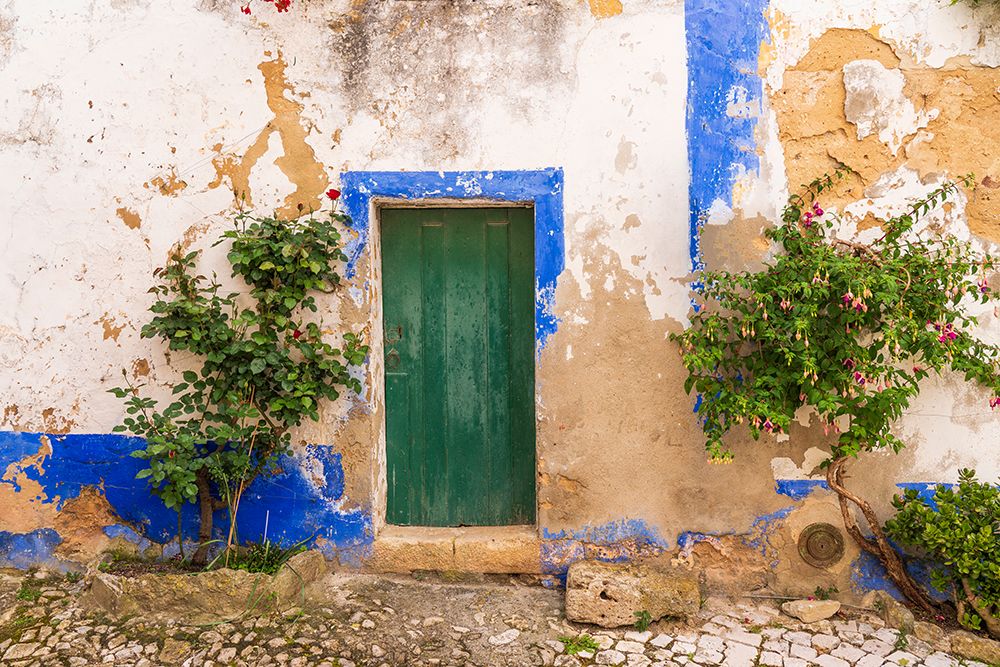 Europe-Portugal-Obidos-Weathered house exterior art print by Jaynes Gallery for $57.95 CAD