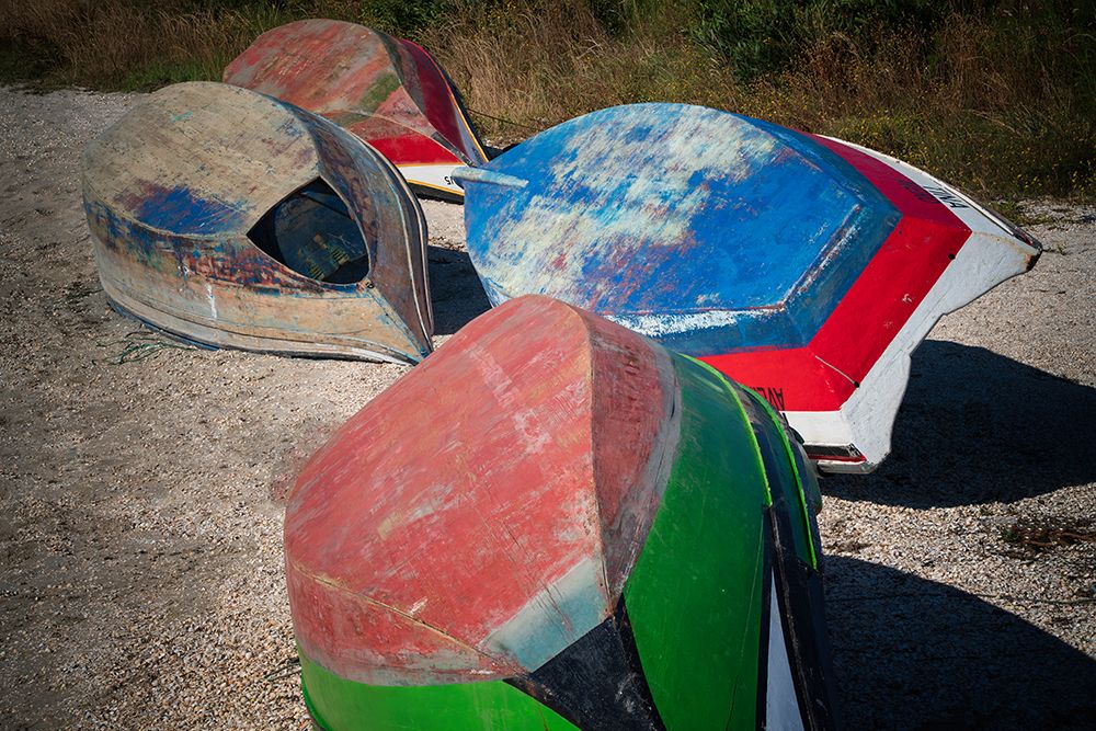 Europe-Portugal-Torreira-Wooden boats on beach art print by Jaynes Gallery for $57.95 CAD