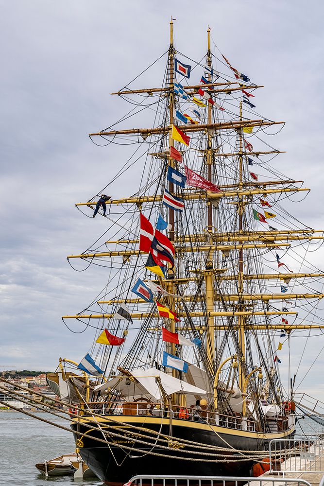 The Tall Ship Races in port in Lisbon, Portugal art print by Chuck Haney for $57.95 CAD