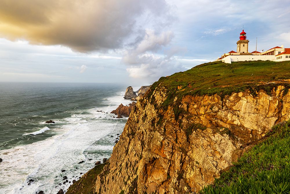 Cabo do Roca Lighthouse at last light in Colares-Portugal art print by Chuck Haney for $57.95 CAD