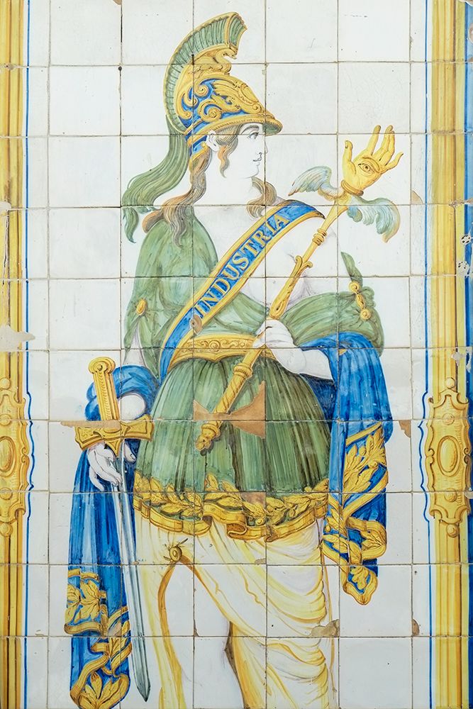 Cascais-Portugal Store front tile signs from the 1800s art print by Julien McRoberts for $57.95 CAD