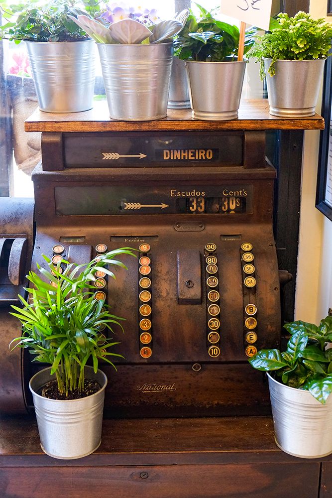 Lisbon-Portugal Antique Portuguese cash register art print by Julien McRoberts for $57.95 CAD