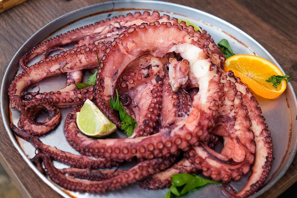 Lisbon-Portugal. Traditional grilled octopus art print by Julien McRoberts for $57.95 CAD