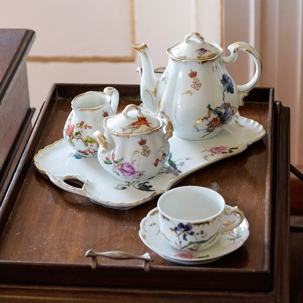 Sintra-Portugal. National Palace interior. Antique tea set art print by Julien McRoberts for $57.95 CAD