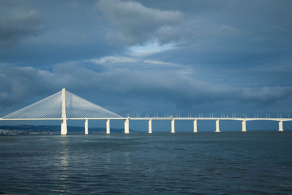 Lisbon-Portugal Vasco de Gama bridge The longest bridge in Europe art print by Julien McRoberts for $57.95 CAD