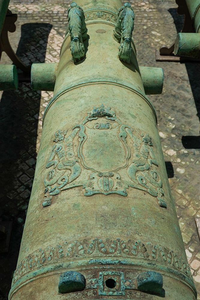 Lisbon, Portugal. Detail of old canon. art print by Julien McRoberts for $57.95 CAD