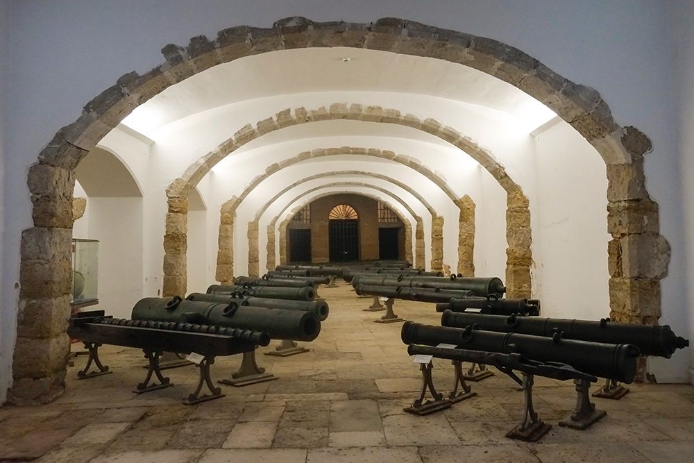 Lisbon, Portugal. Very old canons with Templar markings. art print by Julien McRoberts for $57.95 CAD