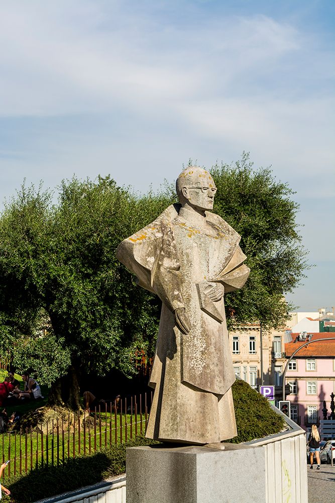 Antonio Ferreira Gomes Statue, Porto, Portugal. art print by Michael DeFreitas for $57.95 CAD