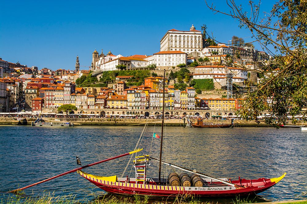 Rabelo boats on the Douro River, Porto, Portugal. art print by Michael DeFreitas for $57.95 CAD