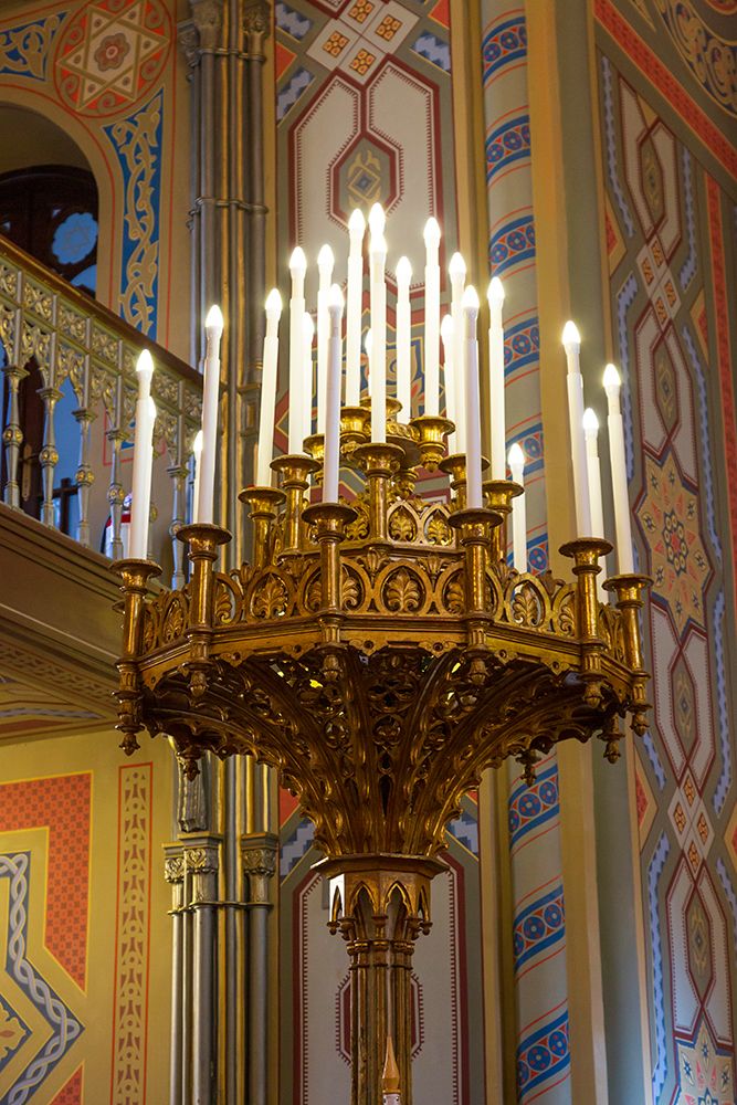 Romania-Bucharest-Choral Temple Synagogue Interior of Jewish temple art print by Emily M. Wilson for $57.95 CAD