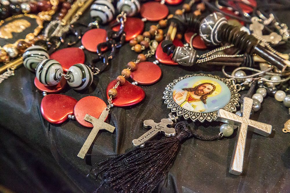 Romania-Bucharest Demetrius Church-Religious items and implements art print by Emily M. Wilson for $57.95 CAD