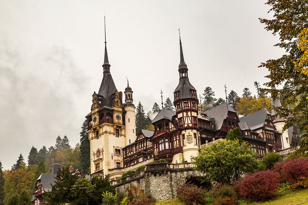 Romania-Peles Castle Neo-Renaissance castle between Transylvania and Wallachia art print by Emily M. Wilson for $57.95 CAD