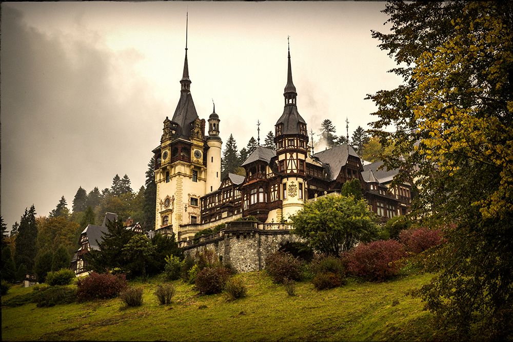 Romania-Peles Castle Neo-Renaissance castle between Transylvania and Wallachia art print by Emily M. Wilson for $57.95 CAD