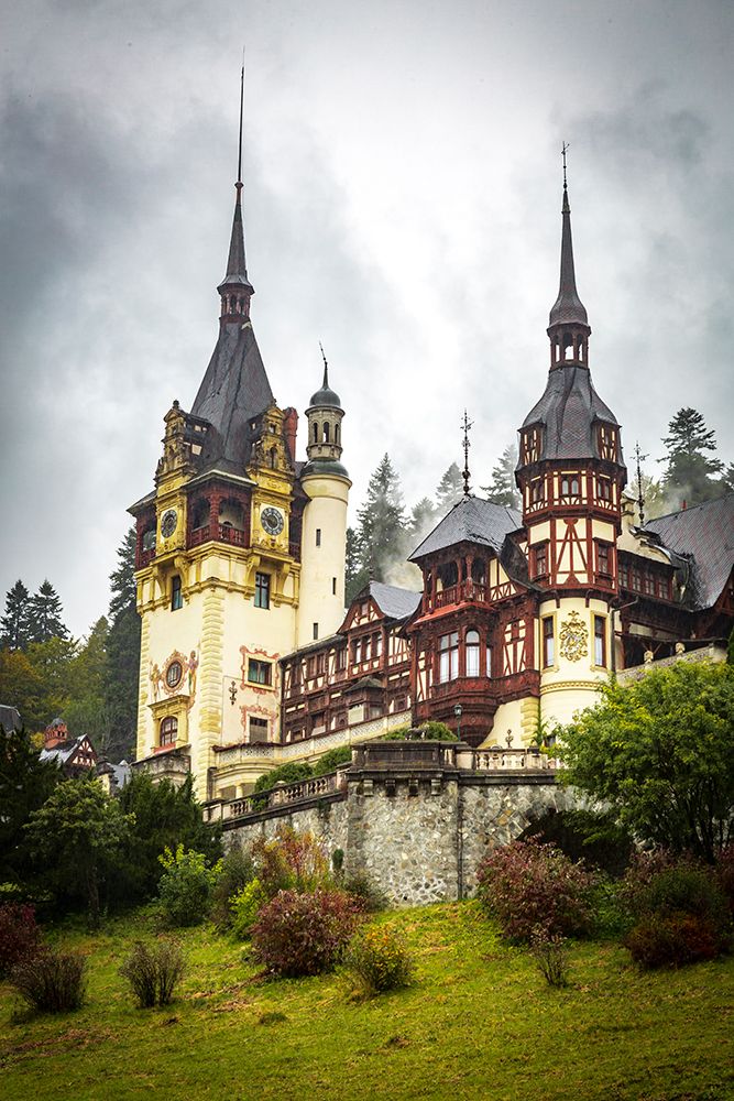 Romania-Peles Castle Neo-Renaissance castle between Transylvania and Wallachia art print by Emily M. Wilson for $57.95 CAD