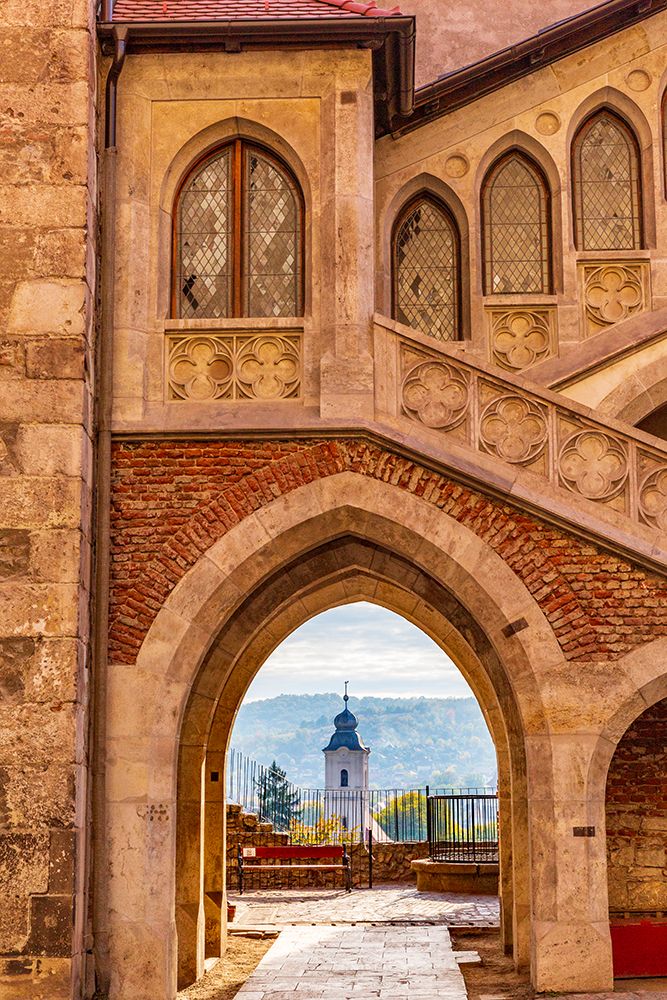 Romania, Hunedoara. Corvin Castle, Gothic-Renaissance castle, one of the largest castles in Europe. art print by Emily M. Wilson for $57.95 CAD