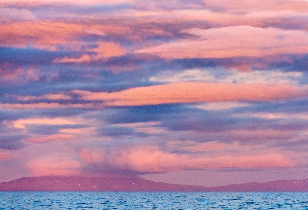 Sunset sky over the ocean-Cape Dezhnev-Bering Sea-Russian Far East art print by Keren Su for $57.95 CAD