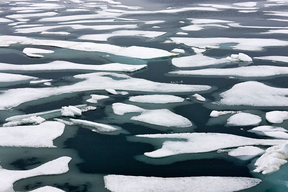 Floating ice in Chukchi Sea-Russian Far East art print by Keren Su for $57.95 CAD