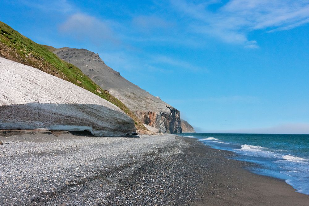 Beach-Cape Dezhnev-most eastern corner of Eurasia-Russian Far East art print by Keren Su for $57.95 CAD