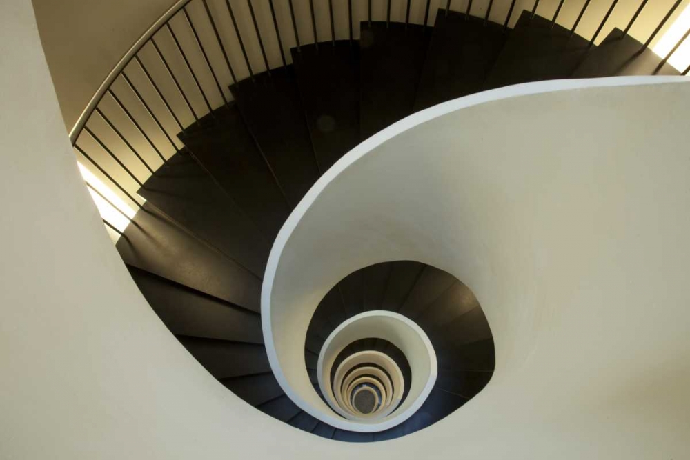 Europe Spain, Bilbao Spiral staircase art print by Jim Zuckerman for $57.95 CAD
