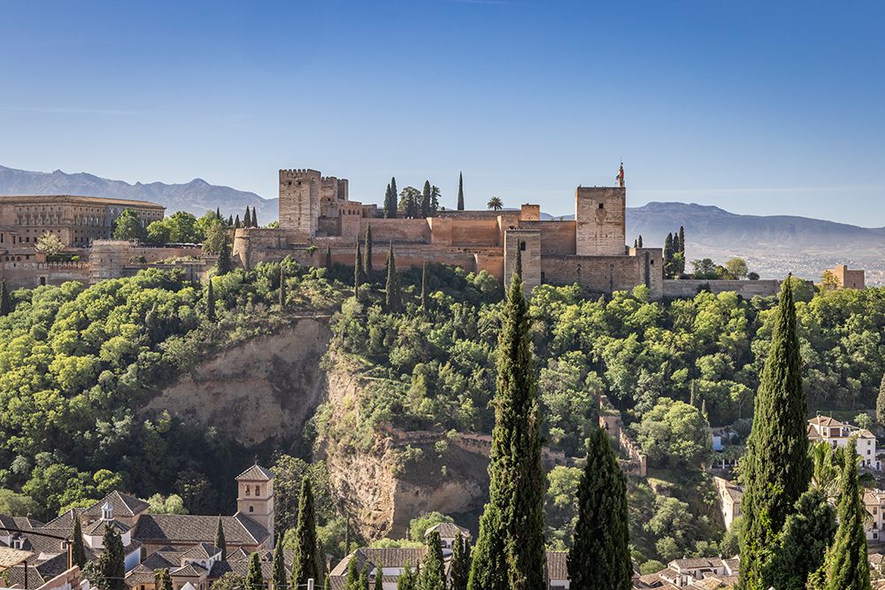 Albaicin, Province of Granada, Andalusia, Spain. Alcazar of the Alhambra. art print by Emily M. Wilson for $57.95 CAD