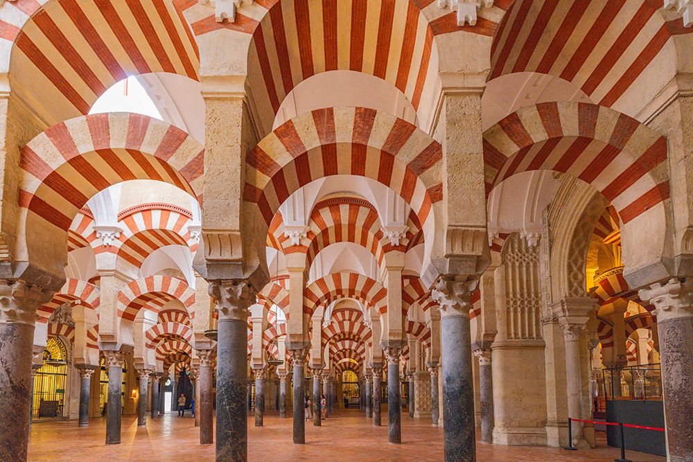 Centro District, Cordoba, Andalusia, Spain. Interior of Cordoba Cathedral, a former Moorish mosque. art print by Emily M. Wilson for $57.95 CAD