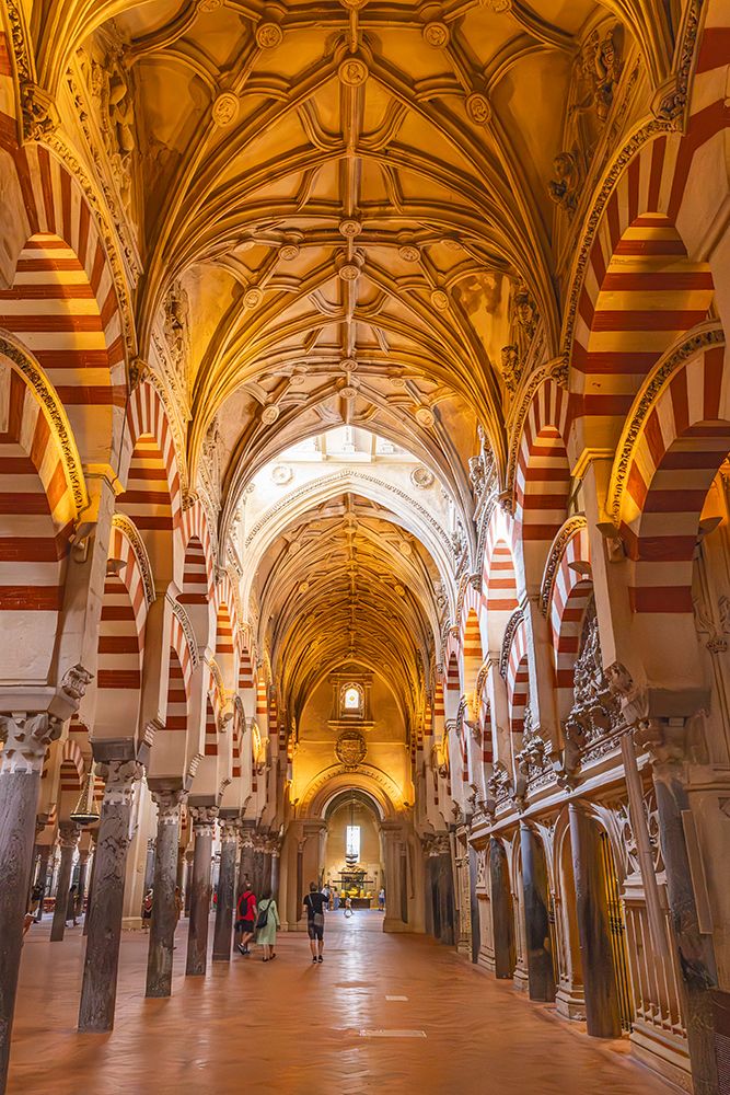 Centro District, Cordoba, Andalusia, Spain. Interior of Cordoba Cathedral, a former Moorish mosque. art print by Emily M. Wilson for $57.95 CAD