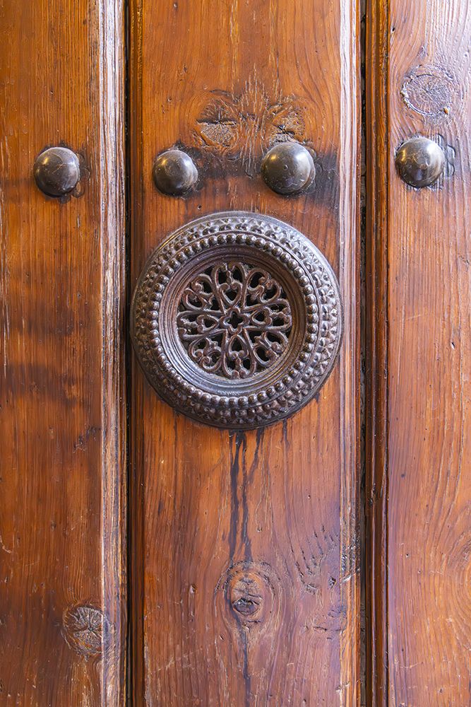 Centro District, Cordoba, Andalusia, Spain. Metal peep hole on an old Spanish door. art print by Emily M. Wilson for $57.95 CAD