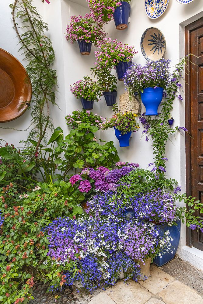 Centro District, Cordoba, Andalusia, Spain. Courtyard garden of a home art print by Emily M. Wilson for $57.95 CAD