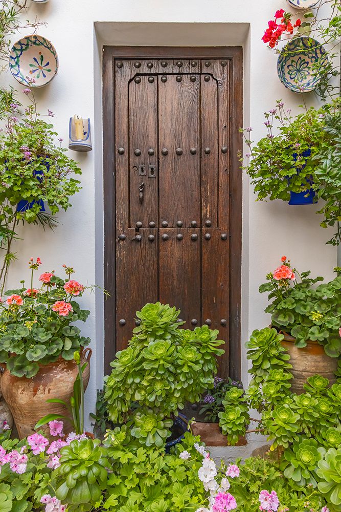 Centro District, Cordoba, Andalusia, Spain. Courtyard garden of a home art print by Emily M. Wilson for $57.95 CAD